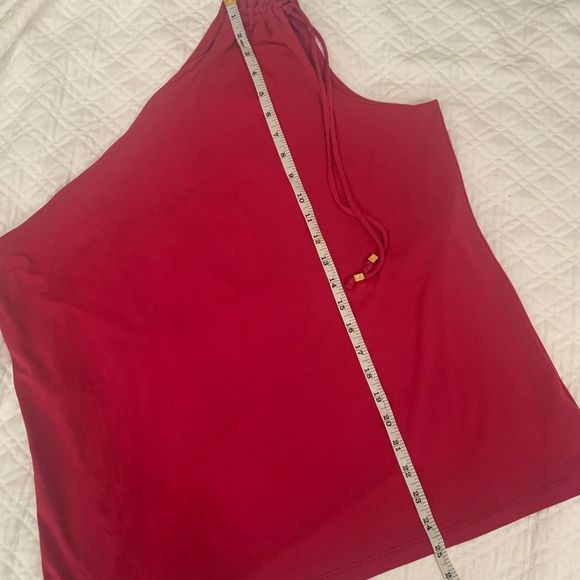 Michael Kors One Shoulder Hot Pink Top Size 1X - Picture 3 of 6